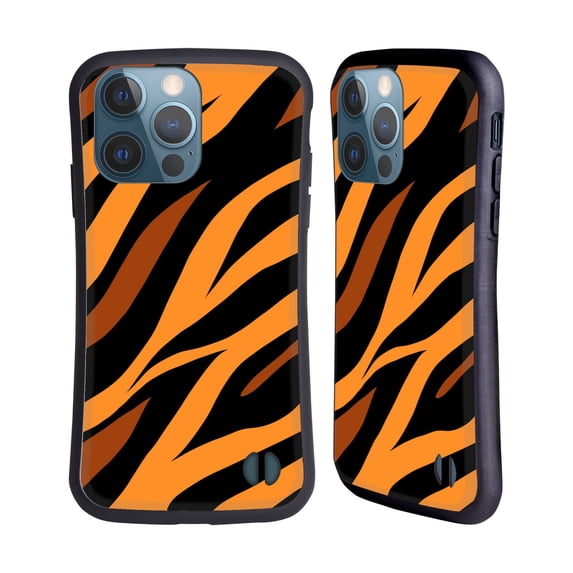 Head Case Designs Officially Licensed Grace Illustration Animal Prints Tiger Hybrid Case Compatible with Apple iPhone 13 Pro