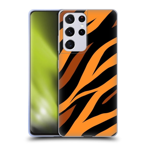 Head Case Designs Officially Licensed Grace Illustration Animal Prints Tiger Soft Gel Case Compatible with Samsung Galaxy S21 Ultra 5G