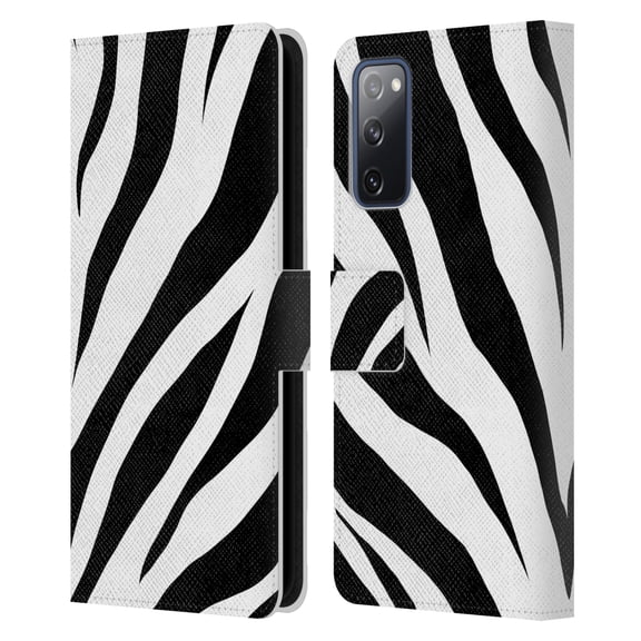 Head Case Designs Officially Licensed Grace Illustration Animal Prints Zebra Leather Book Wallet Case Cover Compatible with Samsung Galaxy S20 FE / 5G
