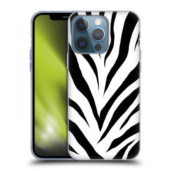 Head Case Designs Officially Licensed Grace Illustration Animal Prints Zebra Soft Gel Case Compatible with Apple iPhone 13 Pro