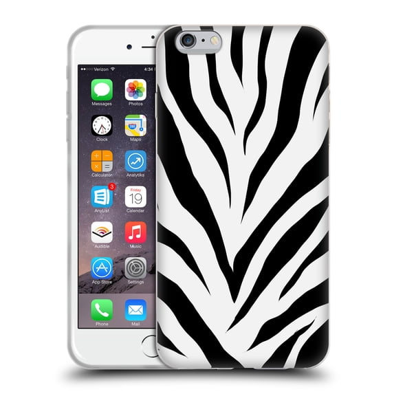 Head Case Designs Officially Licensed Grace Illustration Animal Prints Zebra Soft Gel Case Compatible with Apple iPhone 6 Plus / iPhone 6s Plus