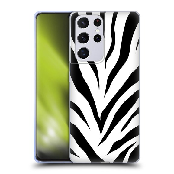 Head Case Designs Officially Licensed Grace Illustration Animal Prints Zebra Soft Gel Case Compatible with Samsung Galaxy S21 Ultra 5G