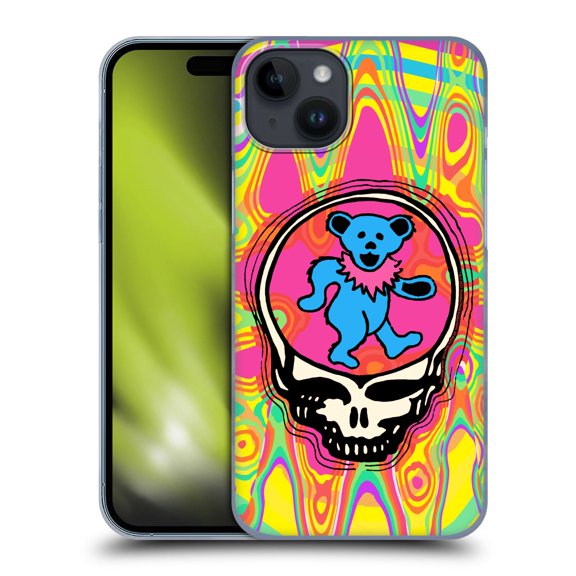 Head Case Designs Officially Licensed Grateful Dead Trends Bear Hard Back Case Compatible with Apple iPhone 15 Plus