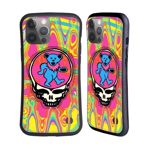 Head Case Designs Officially Licensed Grateful Dead Trends Bear Hybrid Case Compatible with Apple iPhone 14 Pro Max