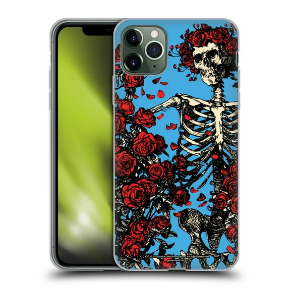 Head Case Designs Officially Licensed Grateful Dead Trends Bertha Skull Roses Soft Gel Case Compatible with Apple iPhone 11 Pro Max