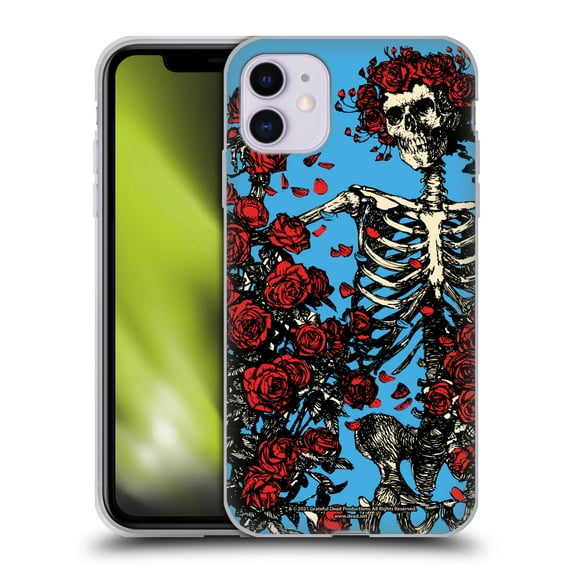 Head Case Designs Officially Licensed Grateful Dead Trends Bertha Skull Roses Soft Gel Case Compatible with Apple iPhone 11