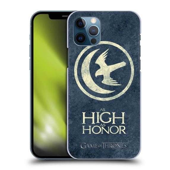 Head Case Designs Officially Licensed HBO Game of Thrones Dark Distressed Look Sigils Arryn Hard Back Case Compatible with Apple iPhone 12 / iPhone 12 Pro