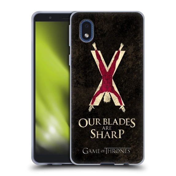 Head Case Designs Officially Licensed HBO Game of Thrones Dark Distressed Look Sigils Bolton Soft Gel Case Compatible with Samsung Galaxy A01 Core (2020)