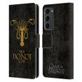 thumbnail image 1 of Head Case Designs Officially Licensed HBO Game of Thrones Dark Distressed Look Sigils Greyjoy Leather Book Wallet Case Cover Compatible with Samsung Galaxy S23+ 5G, 1 of 6