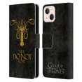 thumbnail image 1 of Head Case Designs Officially Licensed HBO Game of Thrones Dark Distressed Look Sigils Greyjoy Leather Book Wallet Case Cover Compatible with Apple iPhone 13, 1 of 6