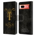 thumbnail image 1 of Head Case Designs Officially Licensed HBO Game of Thrones Dark Distressed Look Sigils Greyjoy Leather Book Wallet Case Cover Compatible with Google Pixel 7a, 1 of 6