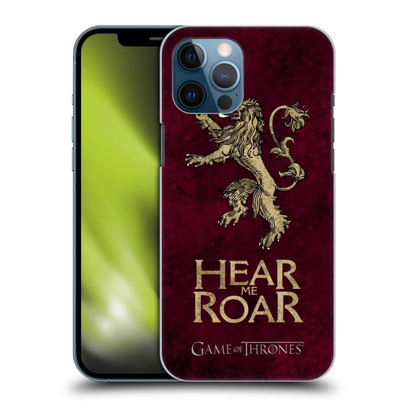 Head Case Designs Officially Licensed HBO Game of Thrones Dark Distressed Look Sigils Lannister Hard Back Case Compatible with Apple iPhone 12 Pro Max