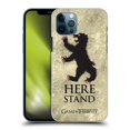 thumbnail image 1 of Head Case Designs Officially Licensed HBO Game of Thrones Dark Distressed Look Sigils Mormont Hard Back Case Compatible with Apple iPhone 12 / iPhone 12 Pro, 1 of 7