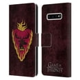 thumbnail image 1 of Head Case Designs Officially Licensed HBO Game of Thrones Dark Distressed Look Sigils Stannis Leather Book Wallet Case Compatible with Samsung Galaxy S10+ / S10 Plus, 1 of 6
