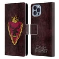 thumbnail image 1 of Head Case Designs Officially Licensed HBO Game of Thrones Dark Distressed Look Sigils Stannis Leather Book Wallet Case Cover Compatible with Apple iPhone 14, 1 of 6