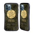 thumbnail image 1 of Head Case Designs Officially Licensed HBO Game of Thrones Dark Distressed Look Sigils Tyrell Hybrid Case Compatible with Apple iPhone 12 / iPhone 12 Pro, 1 of 7