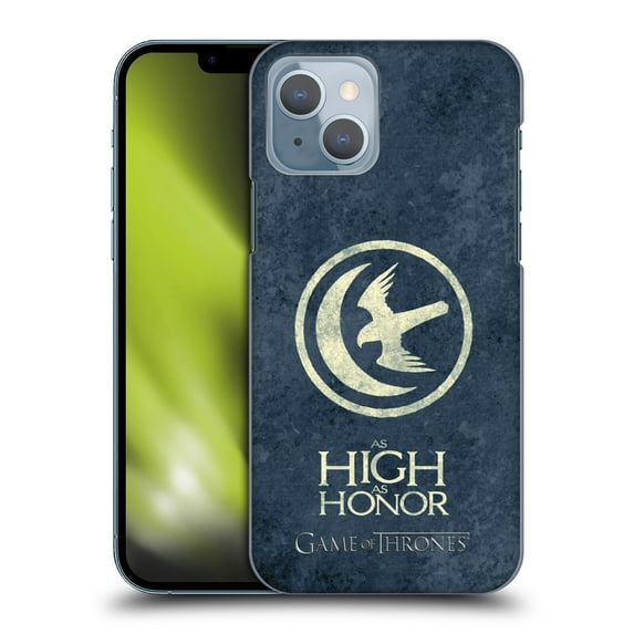Head Case Designs Officially Licensed HBO Game of Thrones Dark Distressed Look Sigils Arryn Hard Back Case Compatible with Apple iPhone 14