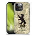 thumbnail image 1 of Head Case Designs Officially Licensed HBO Game of Thrones Dark Distressed Look Sigils Mormont Hard Back Case Compatible with Apple iPhone 14 Pro, 1 of 7