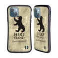 thumbnail image 1 of Head Case Designs Officially Licensed HBO Game of Thrones Dark Distressed Look Sigils Mormont Hybrid Case Compatible with Apple iPhone 13, 1 of 7
