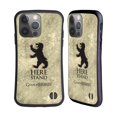 thumbnail image 1 of Head Case Designs Officially Licensed HBO Game of Thrones Dark Distressed Look Sigils Mormont Hybrid Case Compatible with Apple iPhone 14 Pro, 1 of 7