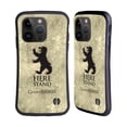 thumbnail image 1 of Head Case Designs Officially Licensed HBO Game of Thrones Dark Distressed Look Sigils Mormont Hybrid Case Compatible with Apple iPhone 15 Pro, 1 of 7