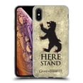 thumbnail image 1 of Head Case Designs Officially Licensed HBO Game of Thrones Dark Distressed Look Sigils Mormont Soft Gel Case Compatible with Apple iPhone XS Max, 1 of 7