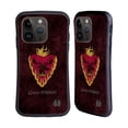 thumbnail image 1 of Head Case Designs Officially Licensed HBO Game of Thrones Dark Distressed Look Sigils Stannis Hybrid Case Compatible with Apple iPhone 15 Pro, 1 of 7