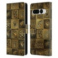 thumbnail image 1 of Head Case Designs Officially Licensed HBO Game of Thrones Golden Sigils All Houses Leather Book Wallet Case Cover Compatible with Google Pixel 7 Pro, 1 of 6