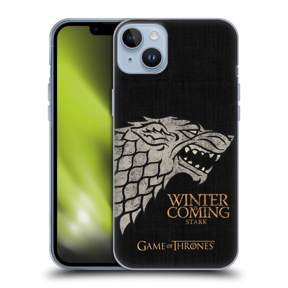 Head Case Designs Officially Licensed HBO Game of Thrones House Mottos Stark Soft Gel Case Compatible with Apple iPhone 14 Plus