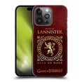 thumbnail image 1 of Head Case Designs Officially Licensed HBO Game of Thrones Metallic Sigils Lannister Hard Back Case Compatible with Apple iPhone 14 Pro, 1 of 7