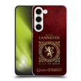 thumbnail image 1 of Head Case Designs Officially Licensed HBO Game of Thrones Metallic Sigils Lannister Hard Back Case Compatible with Samsung Galaxy S23 5G, 1 of 7