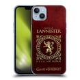thumbnail image 1 of Head Case Designs Officially Licensed HBO Game of Thrones Metallic Sigils Lannister Soft Gel Case Compatible with Apple iPhone 14 Plus, 1 of 7