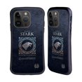 thumbnail image 1 of Head Case Designs Officially Licensed HBO Game of Thrones Metallic Sigils Stark Hybrid Case Compatible with Apple iPhone 15 Pro, 1 of 7