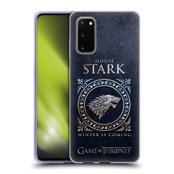 Head Case Designs Officially Licensed HBO Game of Thrones Metallic Sigils Stark Soft Gel Case Compatible with Samsung Galaxy S20 / S20 5G