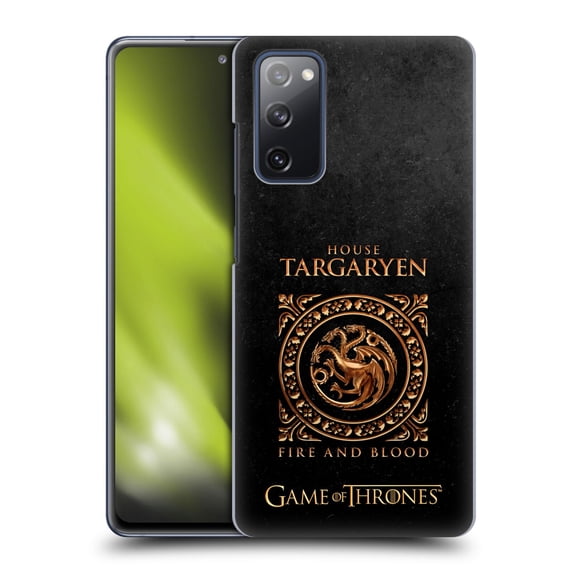 Head Case Designs Officially Licensed HBO Game of Thrones Metallic Sigils Targaryen Hard Back Case Compatible with Samsung Galaxy S20 FE / 5G