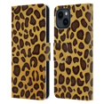 thumbnail image 1 of Head Case Designs Officially Licensed Haroulita Animal Prints Leopard Leather Book Wallet Case Cover Compatible with Apple iPhone 15, 1 of 6