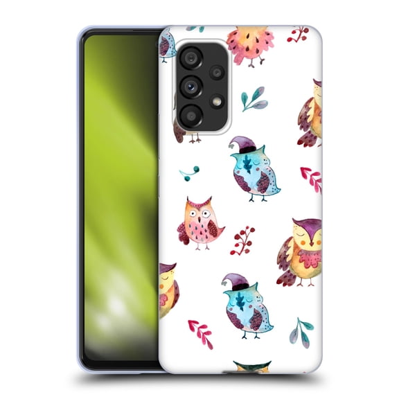 Head Case Designs Officially Licensed Haroulita Animals Owl Soft Gel Case Compatible with Samsung Galaxy A53 5G (2022)