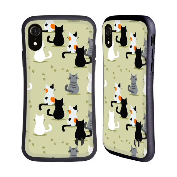 Head Case Designs Officially Licensed Haroulita Cats And Dogs Cats Hybrid Case Compatible with Apple iPhone XR