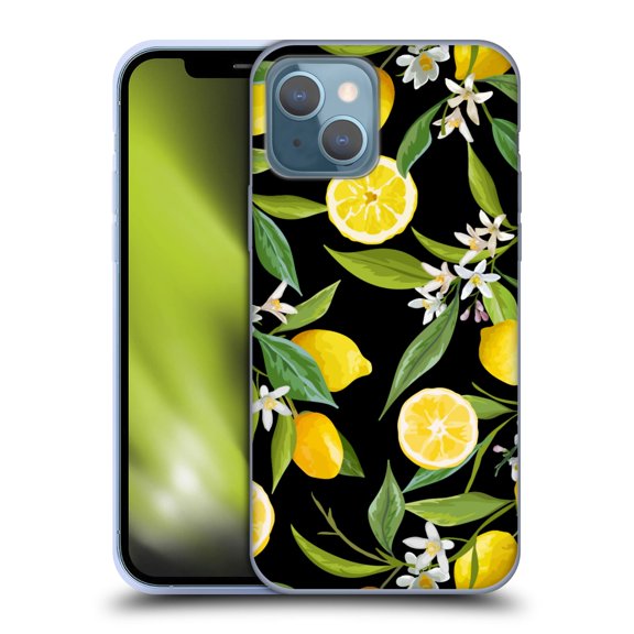 Head Case Designs Officially Licensed Haroulita Fruits Flowers And Lemons Soft Gel Case Compatible with Apple iPhone 13