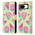 thumbnail image 1 of Head Case Designs Officially Licensed Haroulita Fruits Fruity Leather Book Wallet Case Cover Compatible with Google Pixel 8, 1 of 6