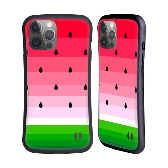 Head Case Designs Officially Licensed Haroulita Fruits Watermelon Hybrid Case Compatible with Apple iPhone 14 Pro Max
