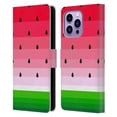 thumbnail image 1 of Head Case Designs Officially Licensed Haroulita Fruits Watermelon Leather Book Wallet Case Cover Compatible with Apple iPhone 14 Pro Max, 1 of 6