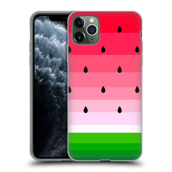 Head Case Designs Officially Licensed Haroulita Fruits Watermelon Soft Gel Case Compatible with Apple iPhone 11 Pro Max
