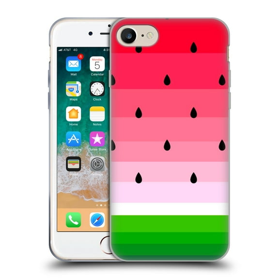 Head Case Designs Officially Licensed Haroulita Fruits Watermelon Soft Gel Case Compatible with Apple iPhone 7 / 8 / SE 2020 & 2022