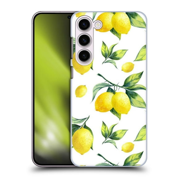 Head Case Designs Officially Licensed Haroulita Fruits White Lemons Hard Back Case Compatible with Samsung Galaxy S23+ 5G