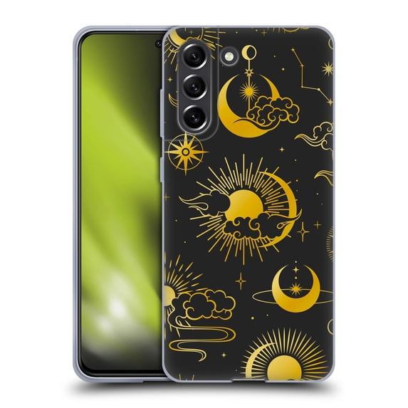 Head Case Designs Officially Licensed Haroulita Magick - Tarot - Mystical Sun Moon Stars Soft Gel Case Compatible with Samsung Galaxy S21 FE 5G