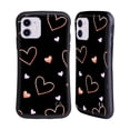 thumbnail image 1 of Head Case Designs Officially Licensed Haroulita Patterns 2 Hearts Hybrid Case Compatible with Apple iPhone 11, 1 of 7