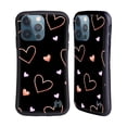thumbnail image 1 of Head Case Designs Officially Licensed Haroulita Patterns 2 Hearts Hybrid Case Compatible with Apple iPhone 13 Pro, 1 of 7