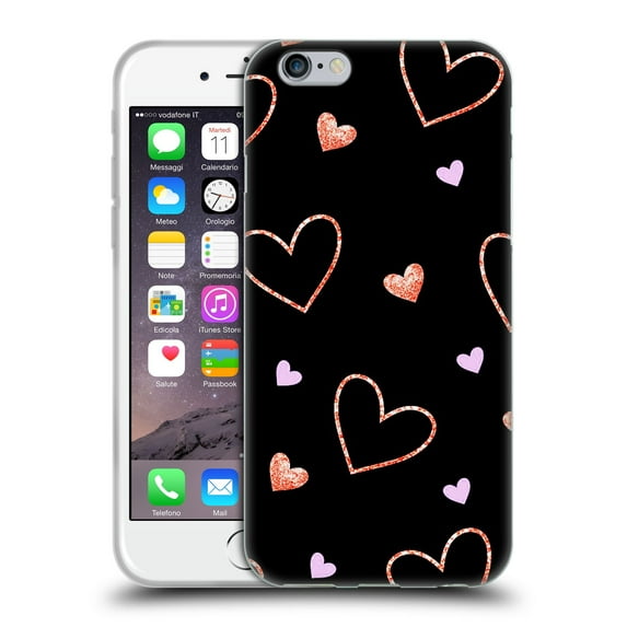 Head Case Designs Officially Licensed Haroulita Patterns 2 Hearts Soft Gel Case Compatible with Apple iPhone 6 / iPhone 6s