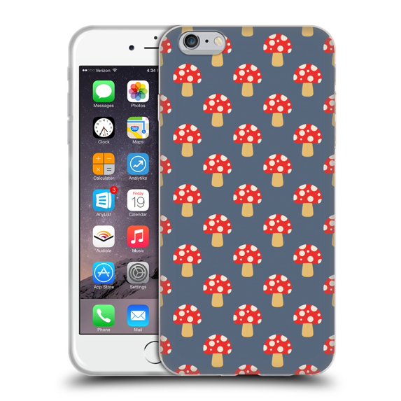 Head Case Designs Officially Licensed Haroulita Patterns 2 Mushroom Soft Gel Case Compatible with Apple iPhone 6 Plus / iPhone 6s Plus